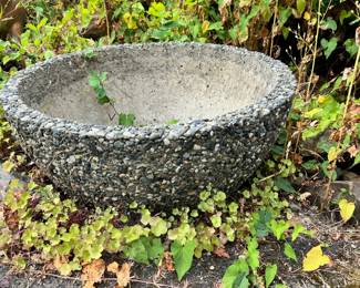 Large Aggregate Concrete Planter