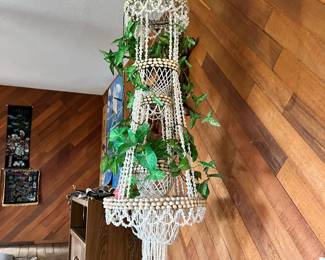 1970's Shell Plant Hanger