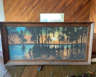 Marsh Landscape Silk Screen Serigraph by James Bunnell
