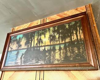 Marsh Landscape Silk Screen Serigraph by James Bunnell
