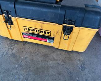 Craftsman Yellow Plastic Tool Box
