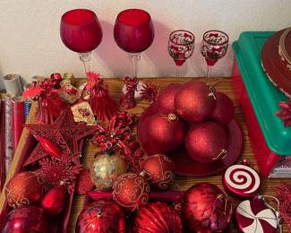 Assortment of Christmas Decor & Ornaments