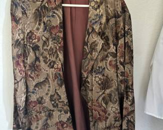 Joseph Gee Floral Tapestry Blazer