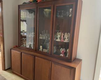 Mid Century Rosewood China Hutch