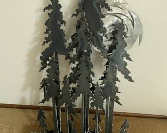 Forest Metal Sculpture Wall Art