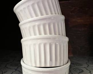 Set of 4 White Ramekins