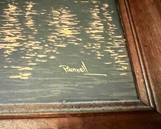 Marsh Landscape Silk Screen Serigraph by James Bunnell
