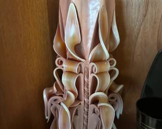 Ornately Carved Candle