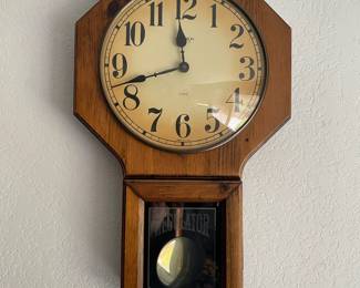 Verichron Regulator Battery Powered Pendulum Wall Clock
