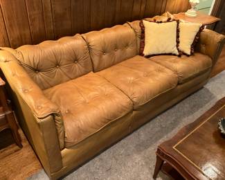 Drexel Mid Century Style Leather Sofa-$650