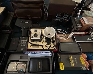 Vintage cameras.
