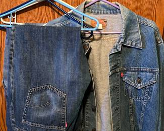 Levi jackets and jeans.