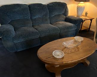 Wall hugger reclining sofa.