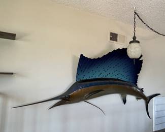 Large mounted Marlin