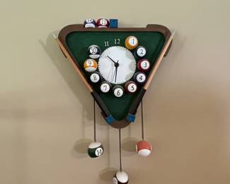 Man-cave treasure.  This clock has balls.