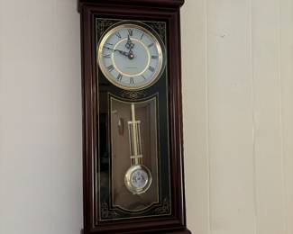 Clock works.  Chimes more than you can imagine.  Perhaps it might be better to set to 5 o'clock and have happy hour anytime.