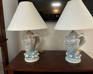 Twin shell lamps.  Unless you're drinking, then you're seeing four of them.