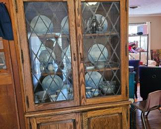 Tiger Oak beautiful leaded glass