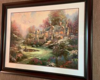framed Thomas Kinkade