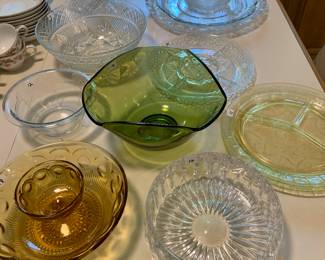 some vintage glassware