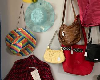 purses, hats