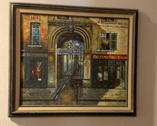 Paris scene framed art