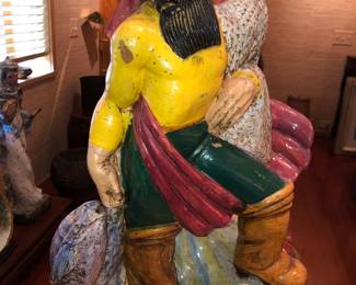 Huge ceramic sculpture with chips