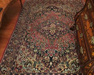 Beautiful entryway Persian carpet