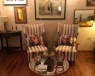Pair of Paolo Buffa arm chairs 