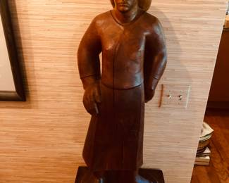 Sol A. Bauer Cleveland, wood sculpture 