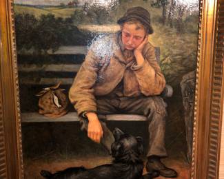 Herman Gustav Herkomer Ohio/California 1862-1935, appears to be dated 1881?