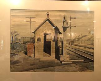 Jack M. Burton Cleveland May Show winner watercolor 1949