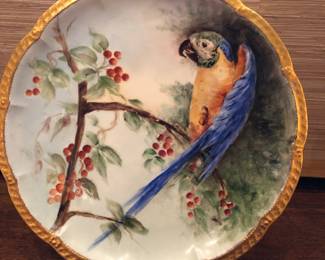 Haviland Limoges Parrot plate