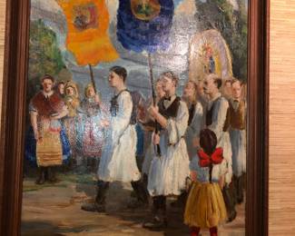 Kalman Kubinyi oil on board