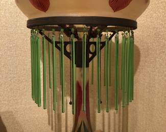 Austrian Viennese Art Nouveau glass lamp 