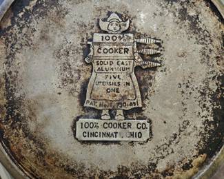 100% Cooker Co Solid Cast Aluminum pan