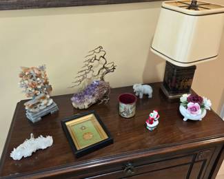 Bertocchi Brass Bonsai Tree Sculpture & carved soapstone