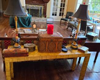 Henredon handpainted Parson's Desk