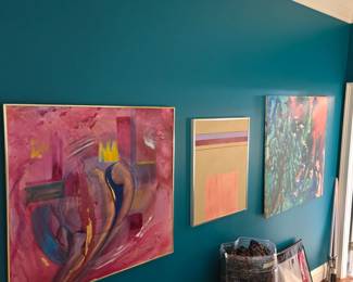 Artwork on the left is SOLD