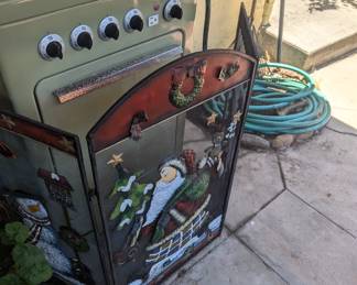 Christmas Fireplace Screen 