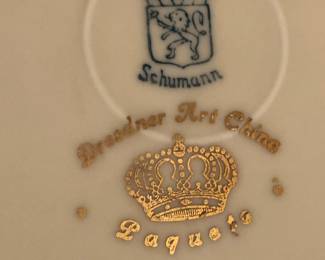Schumann Stamp on plates 