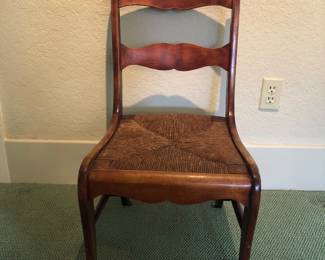 Child's Vintage Chair with Rush Seat.