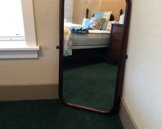 Antique wood framed mirror. 44.1/2in H | 21.3/4in W
