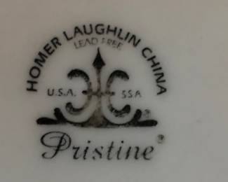 Homer Laughlin stamp on restaurant ware plates.