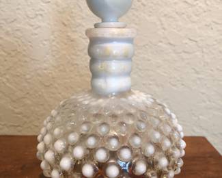 Vintage Fenton Opalescent Hobnail Perfume Bottle