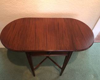 Top view of Pembroke Style End Table/Night Stand