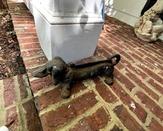 #133 Side patio Cast Iron Dog Shoe Scrapper $20.00