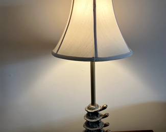 #35 Set of 4 stacking brass turtles Lamp - 29" Tall $75.00