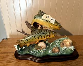 #305 George Kluth Danbury Mint "Two Trouts" Matching the Hatch $30.00