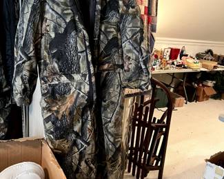 #322 Whitewater Outdoors XL Camo Coveralls $30.00